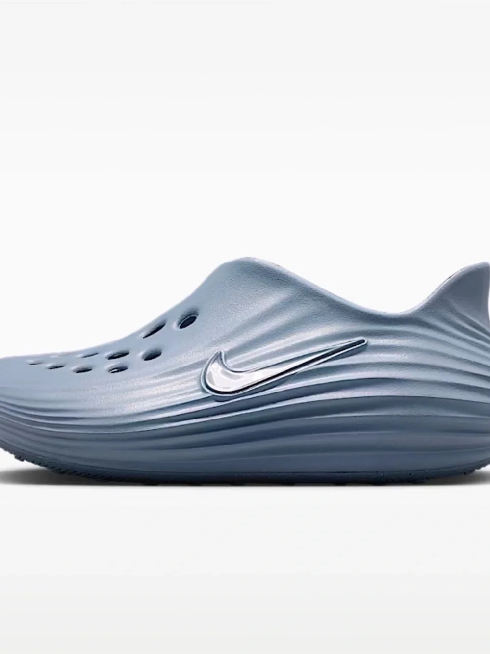 Nike Kids Water Shoes Blue Gray Slip-On Sandals